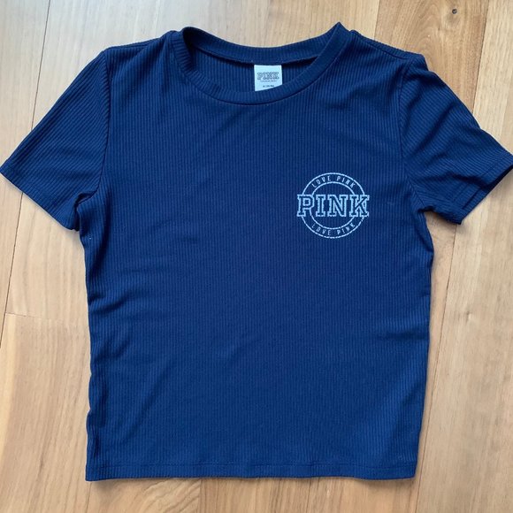 Dark blue PINK tee - Picture 1 of 2